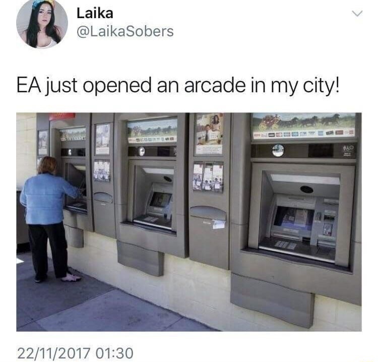 atm machines - Laika Sobers Ea just opened an arcade in my city! 22112017