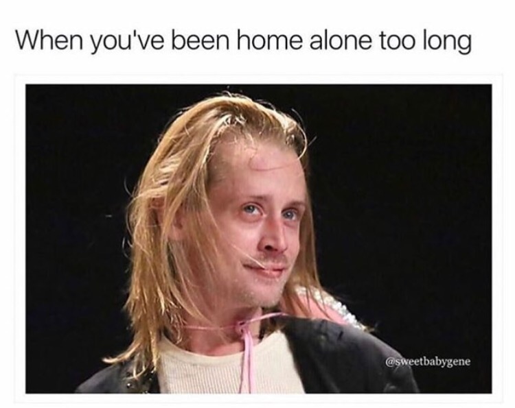 memes - When you've been home alone too long