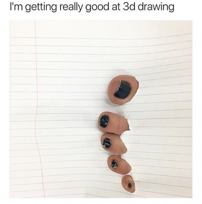 meme stream - savage drawings of girls - I'm getting really good at 3d drawing