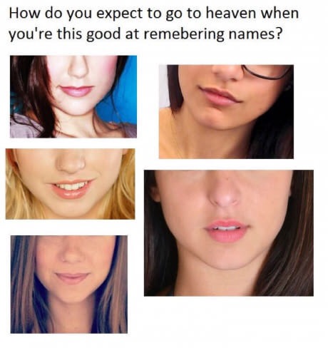memes  - 9gag dark humor - How do you expect to go to heaven when you're this good at remebering names?