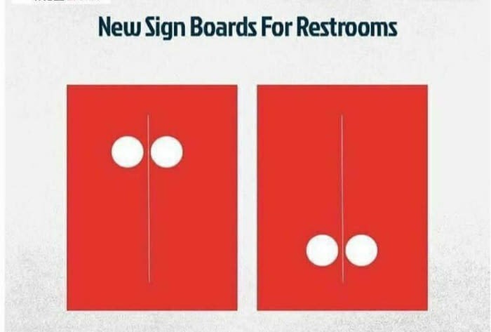 memes - diagram - New Sign Boards For Restrooms "..
