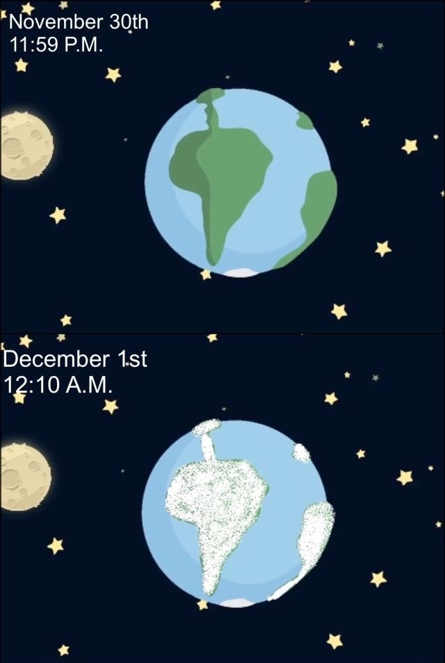 memes - sky - "November 30th P.M. December 1.st A.M.