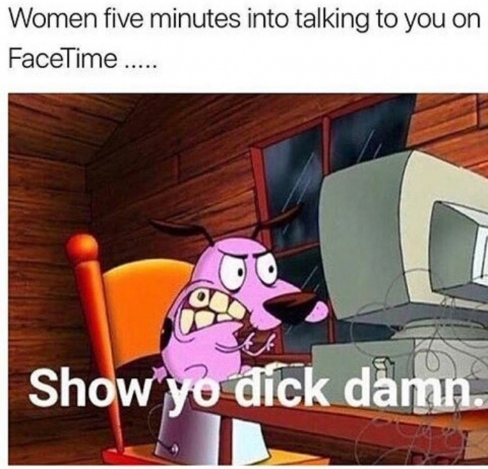 dank meme sexual memes 2019 for him - Women five minutes into talking to you on FaceTime .... Show yo dick damn.