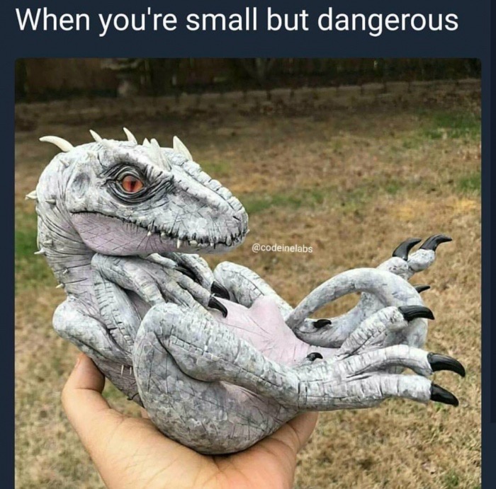 indominus rex hatchling - When you're small but dangerous
