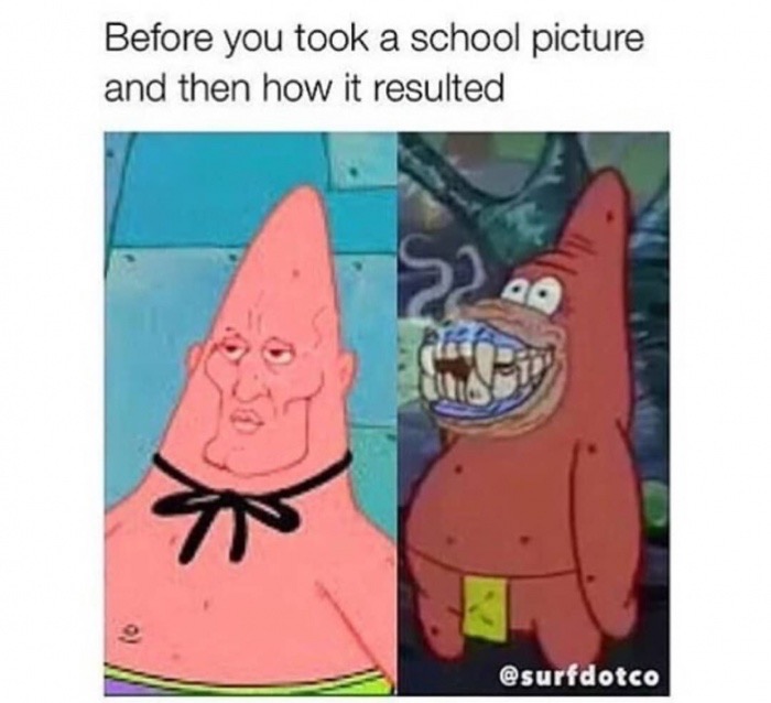 you callin pinhead - Before you took a school picture and then how it resulted