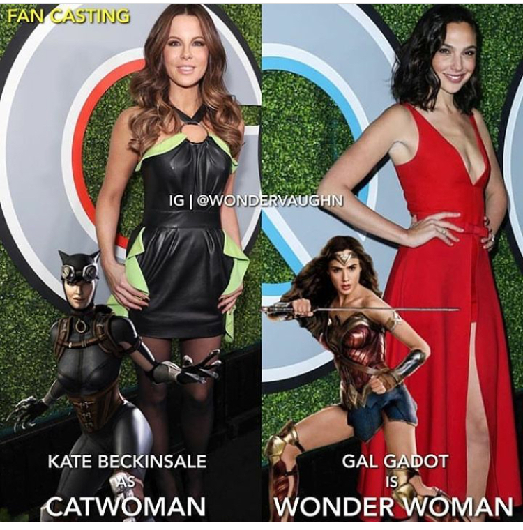 shoulder - Fan Casting Ig Gal Gadot Kate Beckinsale As Catwoman Is Wonder Woman
