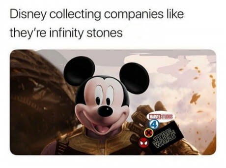 meme stream - disney infinity meme - Disney collecting companies they're infinity stones Vestidos