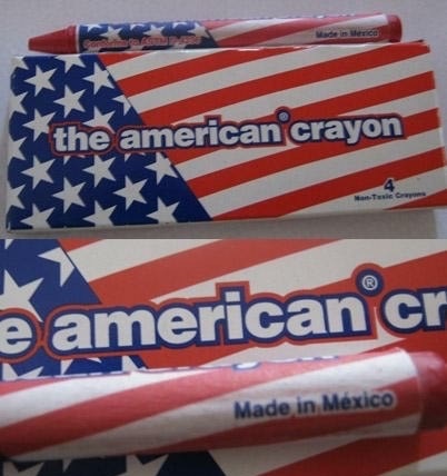 flag of the united states - the american crayon e american cr Made in Mexico