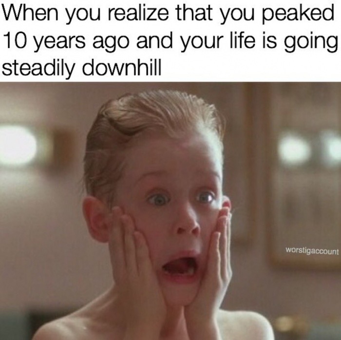 Home Alone - When you realize that you peaked 10 years ago and your life is going steadily downhill worstigaccount