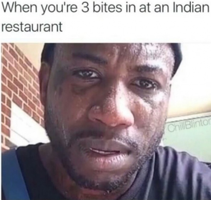 you re watching chopped - When you're 3 bites in at an Indian restaurant Chill Blinto