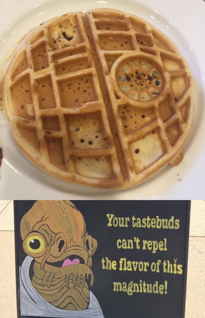 waffle - Your tastebuds can't repel the flavor of this magnitude!