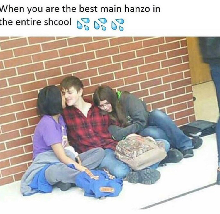 you beat all the kids in yu gi oh - When you are the best main hanzo in the entire shcool