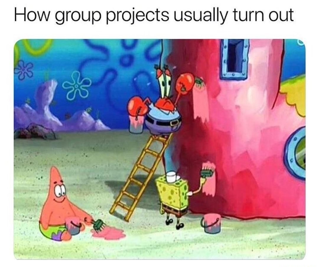 group projects spongebob - How group projects usually turn out