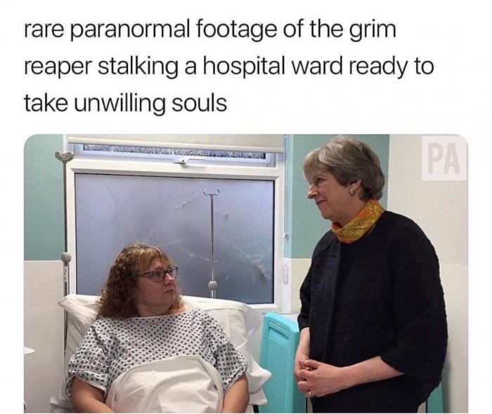 shoulder - rare paranormal footage of the grim reaper stalking a hospital ward ready to take unwilling souls