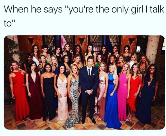 bachelor winner 2018 - When he says "you're the only girl I talk to"