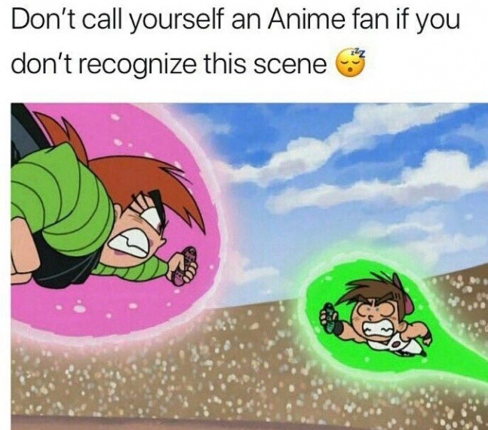 memes  - fairly odd parents anime episode - Don't call yourself an Anime fan if you don't recognize this scene 3