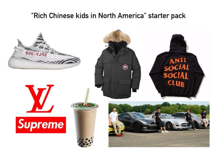 rich chinese kid starter pack - "Rich Chinese kids in North America" starter pack 02EY192 de des Social Social Club Supreme