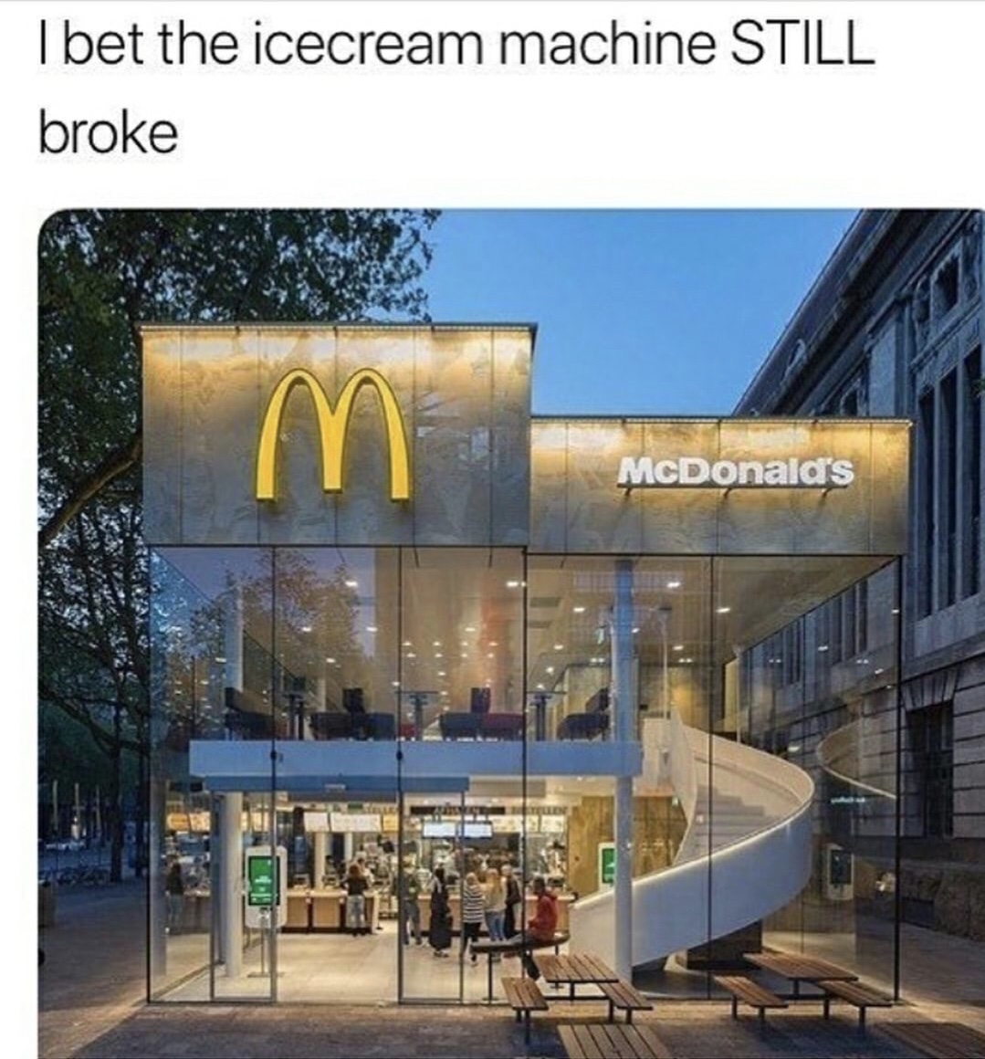 fanciest mcdonald's - I bet the icecream machine Still broke McDonald's