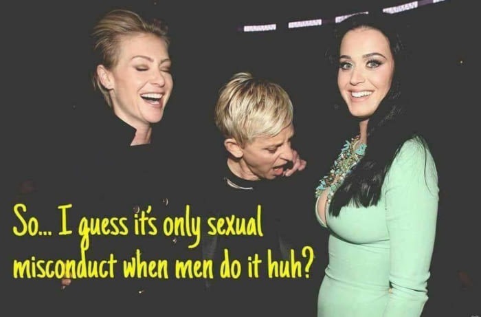 ellen lesbian - So... I guess it's only sexual misconduct when men do it huh?