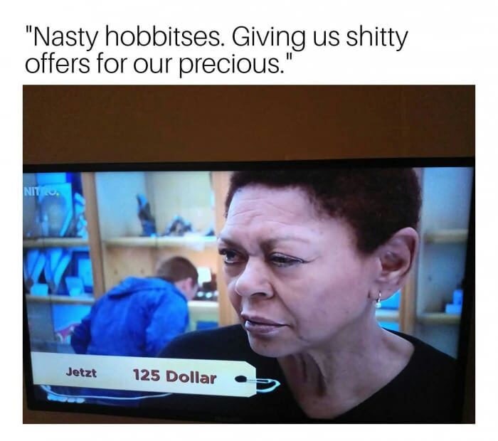 video - "Nasty hobbitses. Giving us shitty offers for our precious." Jetzt 125 Dollar