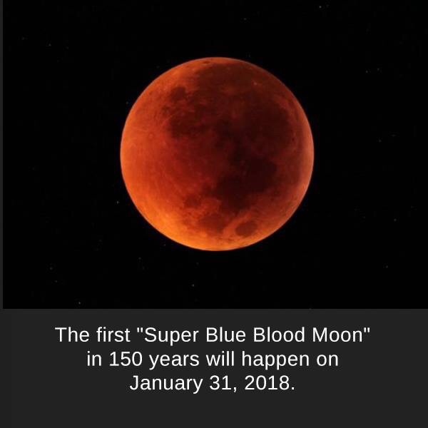 super blue blood moon meme - The first "Super Blue Blood Moon" in 150 years will happen on .