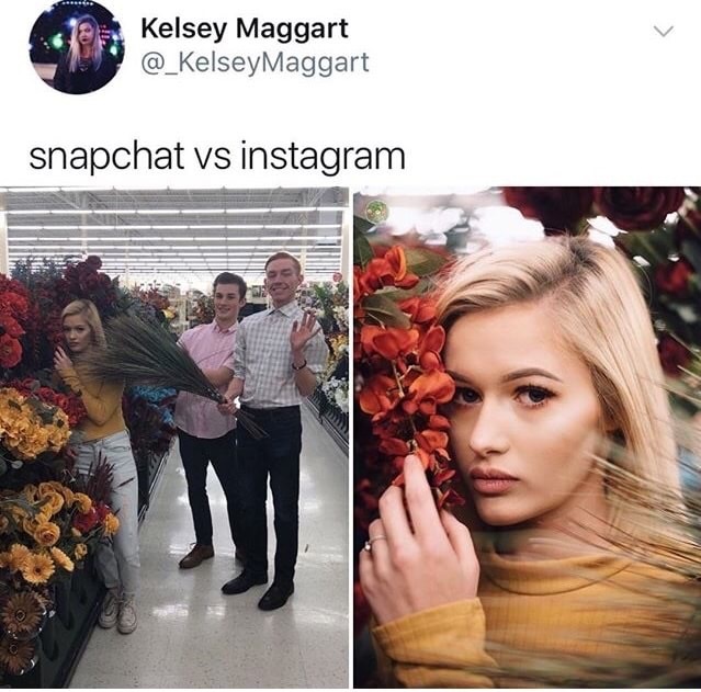 hobby lobby challenge - Kelsey Maggart @ KelseyMaggart snapchat vs instagram