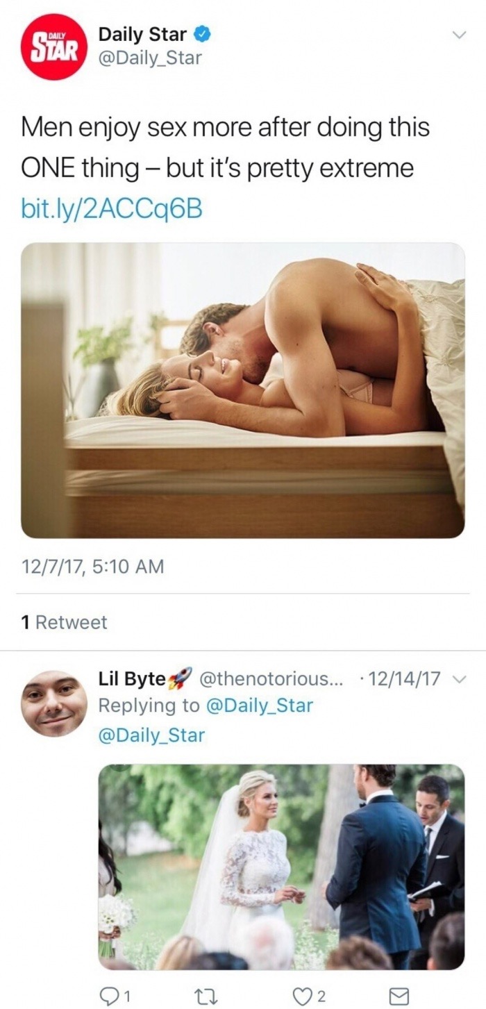 mattress - Star Daily Star Star Men enjoy sex more after doing this One thing but it's pretty extreme bit.ly2ACCq6B 12717, 1 Retweet 121417 V Lil Byte ... Star Star Q1 22 02 0