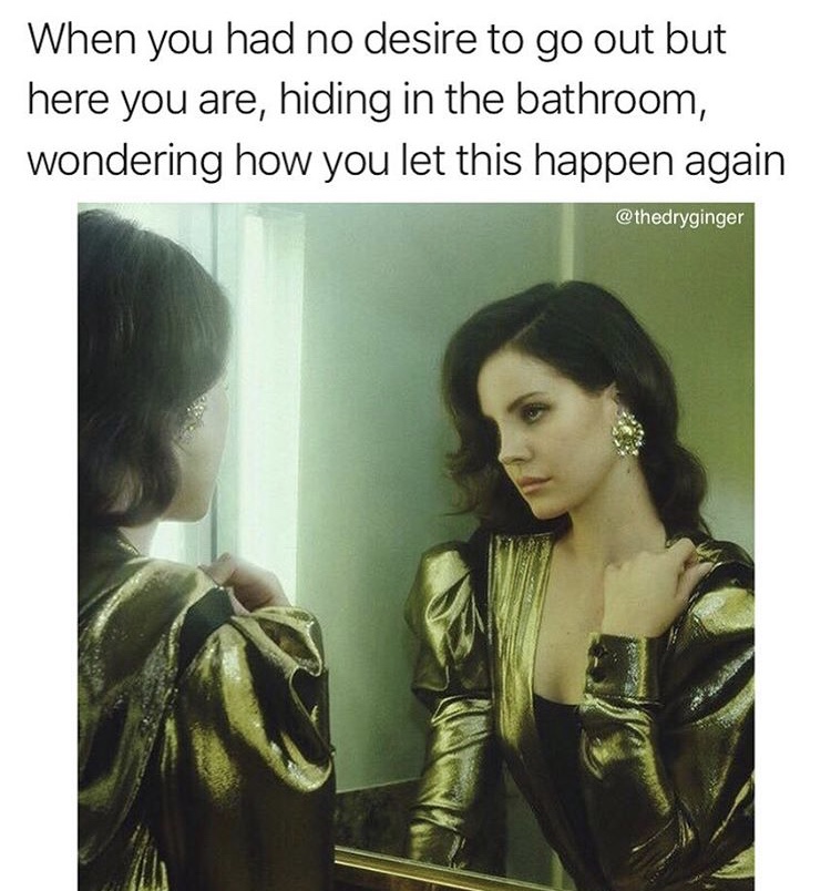 lana del rey dazed magazine - When you had no desire to go out but here you are, hiding in the bathroom, wondering how you let this happen again