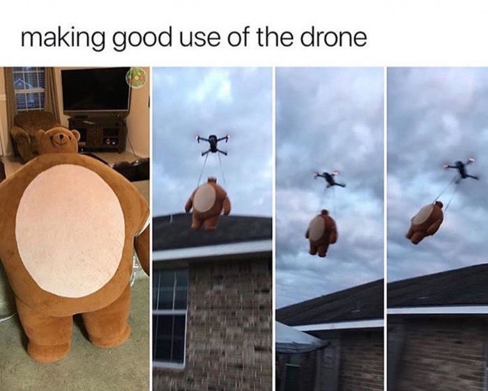 random meme imgur funny - making good use of the drone