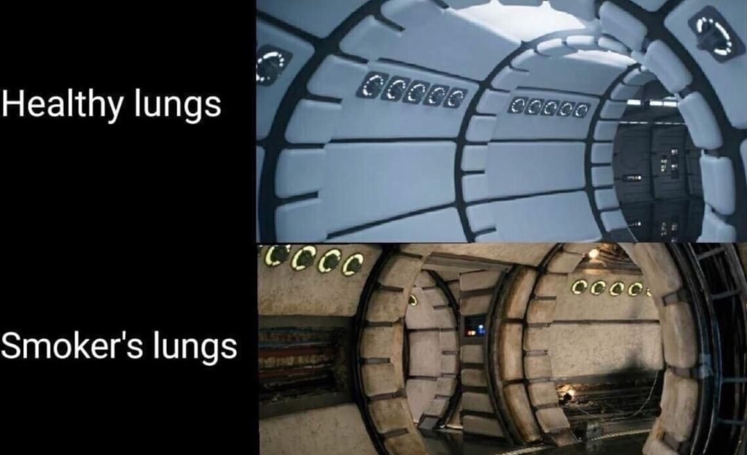 millennium falcon interior force awakens - Healthy lungs G L8g8g Cccc Cooc Smoker's lungs