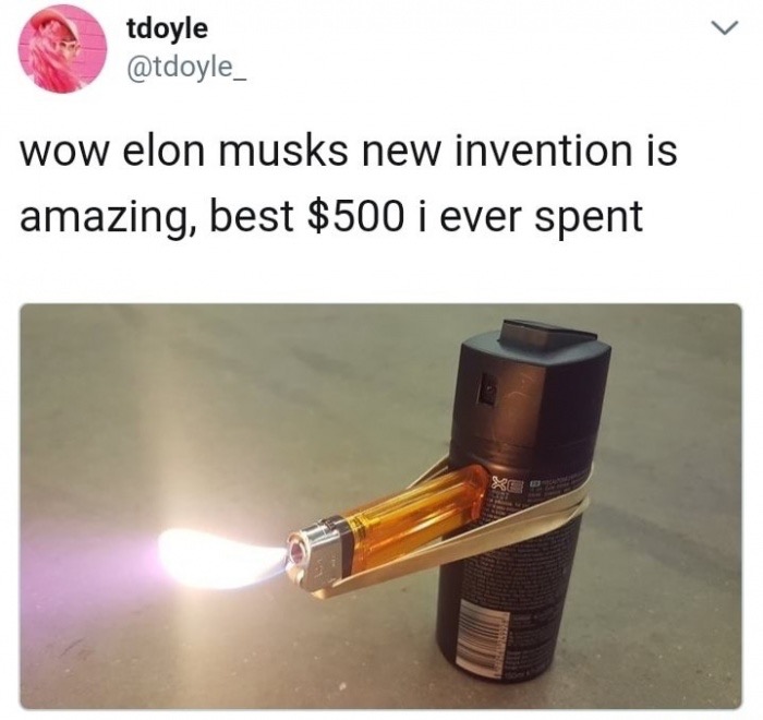 tdoyle wow elon musks new invention is amazing, best $500 i ever spent