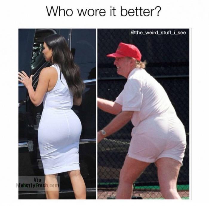 tennis match we all deserve - Who wore it better? Via Mostly Fresh.com