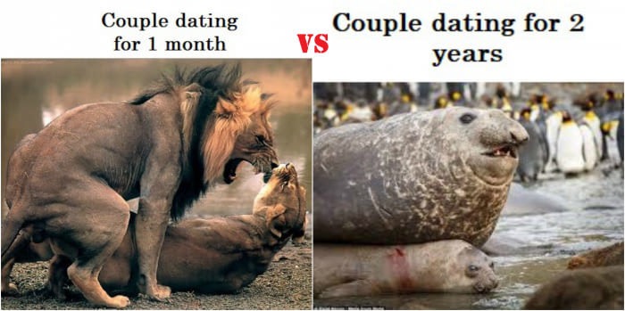 dating for a month vs dating for 2 years