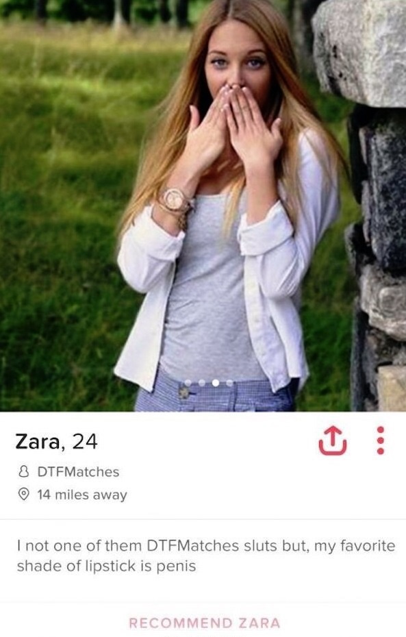 Girl on tinder that is DTF