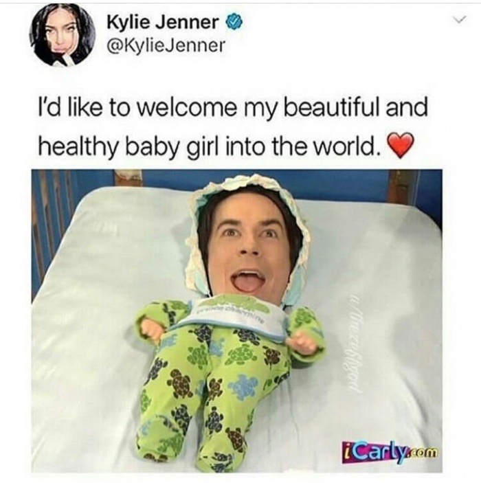 chapter 2 memes - Kylie Jenner Jenner I'd to welcome my beautiful and healthy baby girl into the world. iCarly.com