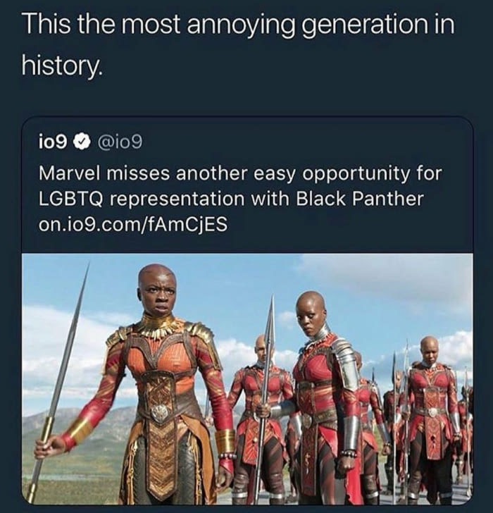 lashana lynch black panther - This the most annoying generation in history. 109 Marvel misses another easy opportunity for Lgbtq representation with Black Panther on.io9.comfAmCJES