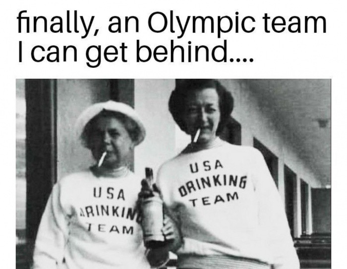 vintage drinking ladies - finally, an Olympic team I can get behind.... Usa Oainking Usa Marinkin Team Team