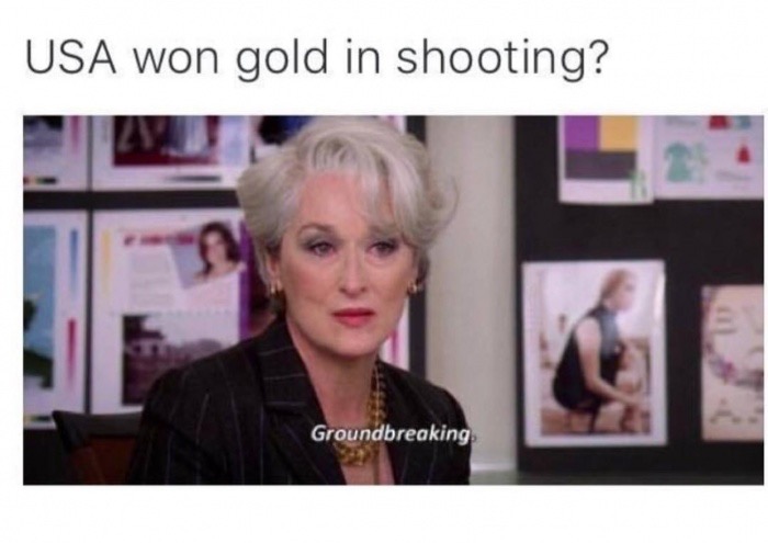 blond - Usa won gold in shooting? Groundbreaking