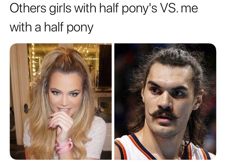 half pony meme - Others girls with half pony's Vs.me with a half pony