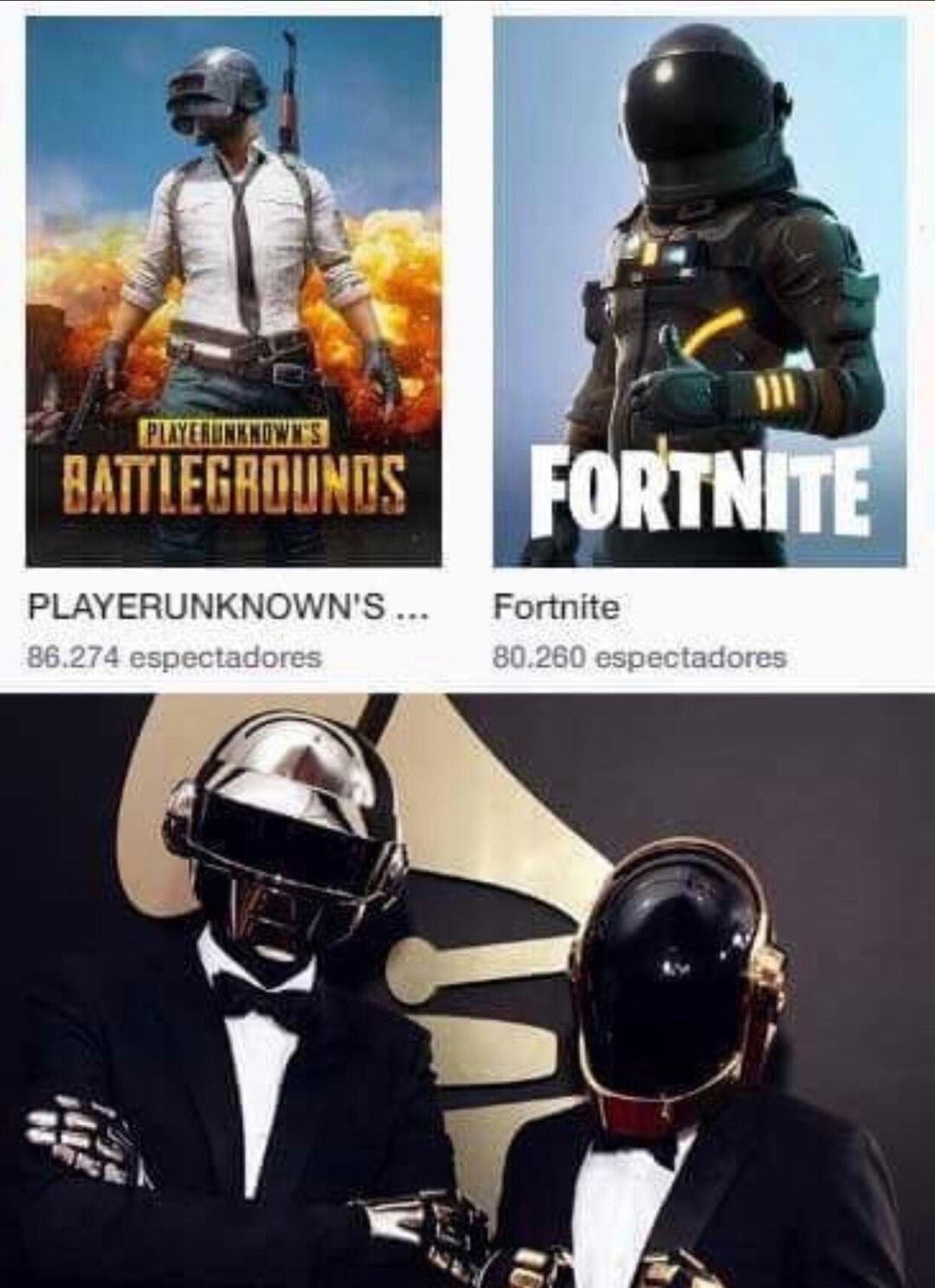 pubg fortnite daft punk - Playerunknowt'S Battlegrounds Fortnite Playerunknown'S... 86.274 espectadores Fortnite 80.260 espectadores