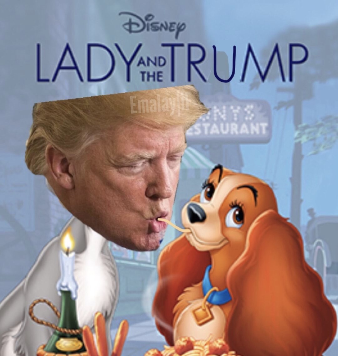 dank meme lady and the tramp dogs - Disney Ladyantrump Cstaurant