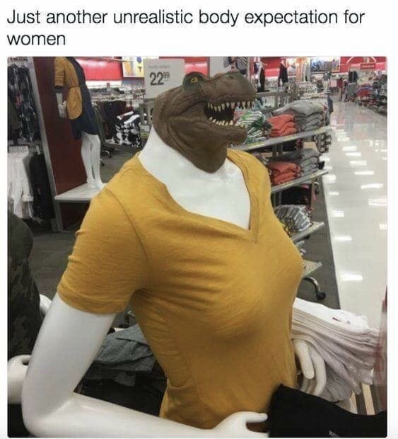 another unrealistic body expectation meme - Just another unrealistic body expectation for women 2299