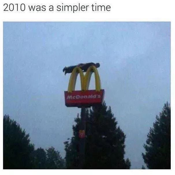 planking funny - 2010 was a simpler time McDonald's