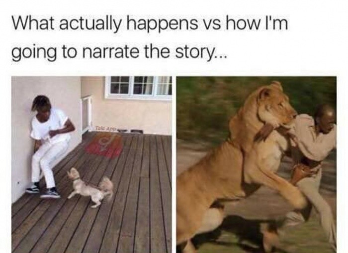 actually happens vs how i narrate - What actually happens vs how I'm going to narrate the story... Top