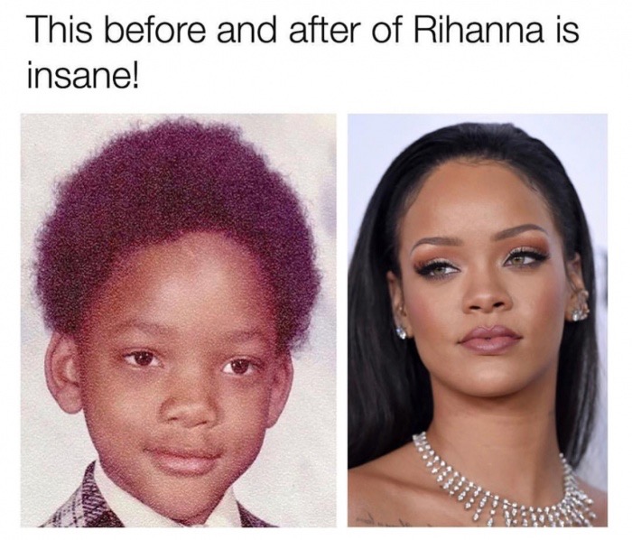 rihanna grid drawing - This before and after of Rihanna is insane!