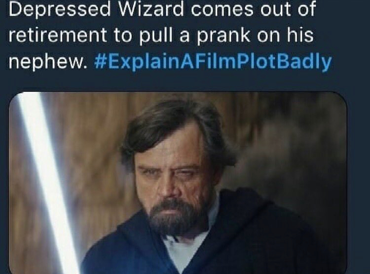 photo caption - Depressed Wizard comes out of retirement to pull a prank on his nephew.
