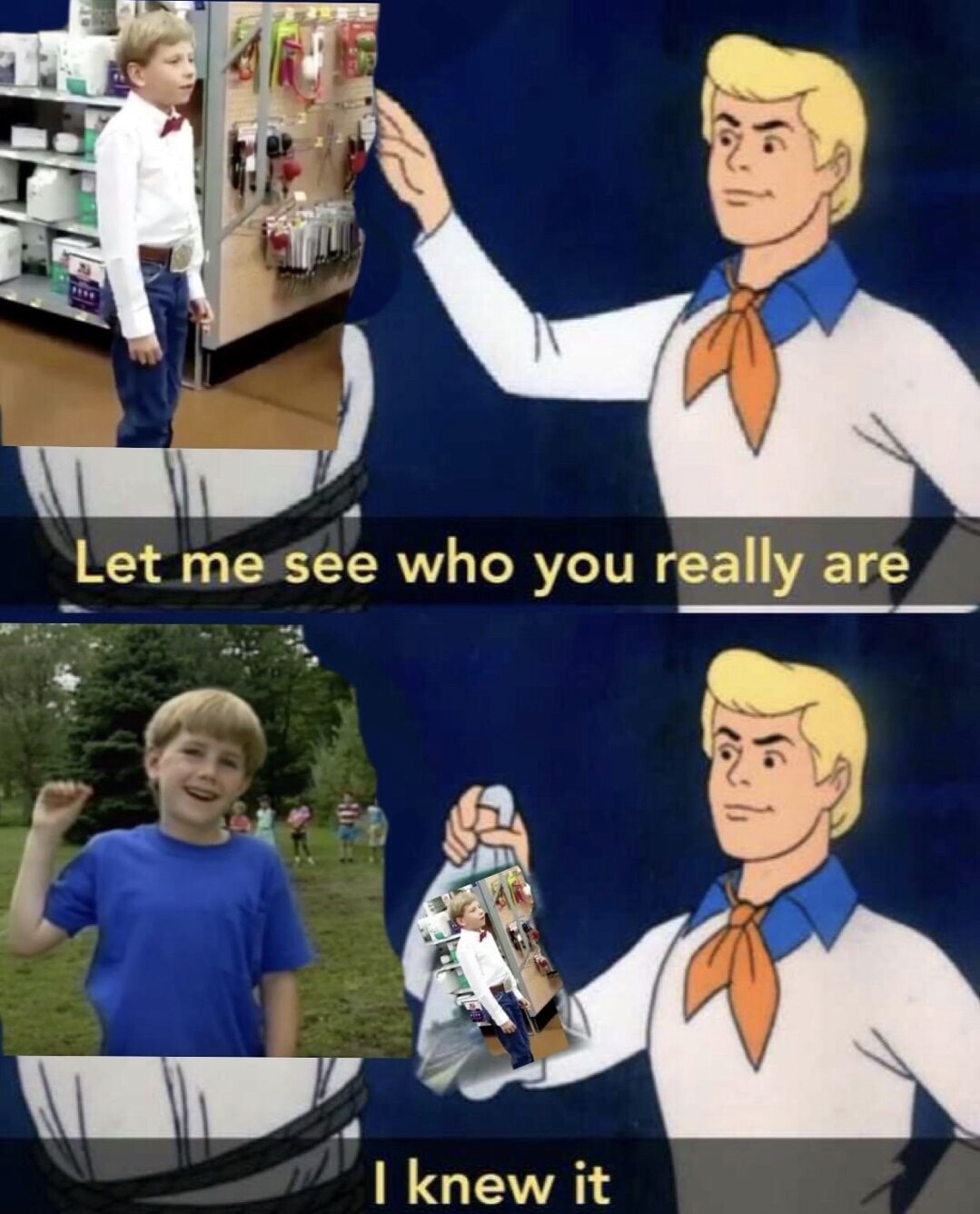 scooby doo drake meme - Let me see who you really are I knew it