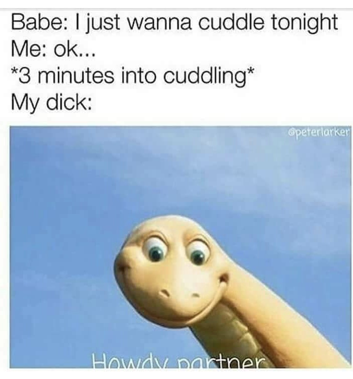 Friday TGIF meme about trying to cuddle