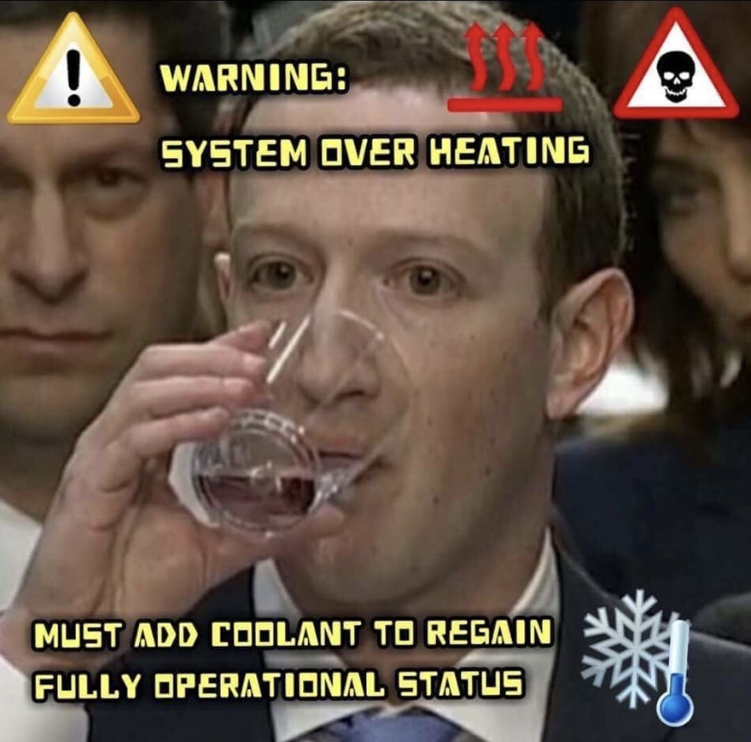 Friday TGIF meme about Mark Zuckerberg being a robot