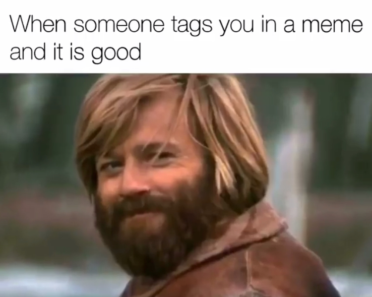 nodding meme guy - When someone tags you in a meme and it is good